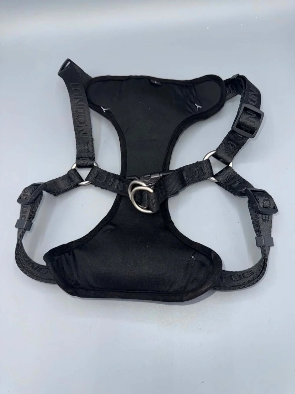 NEW London Fog Black No-Pull Padded Dog Harness